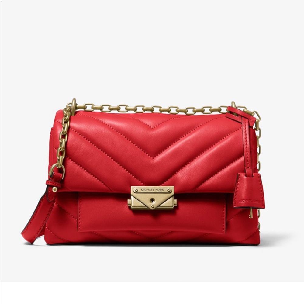 Michael Kors Red Cece Crossbody Bag
